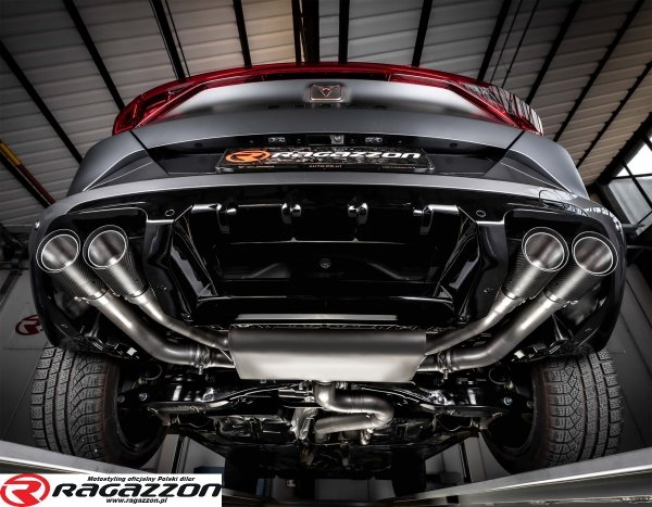 Tłumik końcowy z zaworem carbon CUPRA Formentor VZ 2.0TSI 4Drive RAGAZZON CARBON sportowy wydech