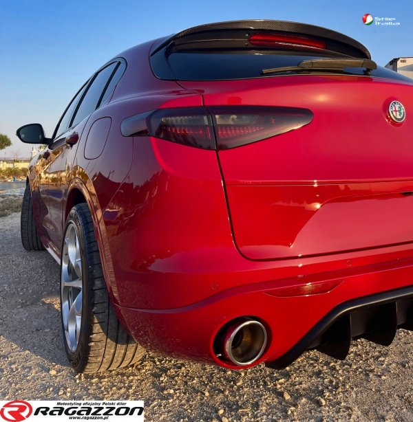 Spoiler klapy lotka boot lip STILE ITALIA CARBON Alfa Romeo Stelvio 2016 - 2024