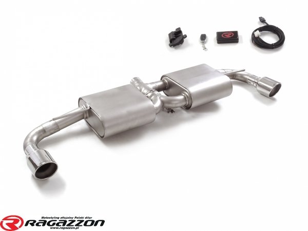 Tłumik końcowy z zaworem RAGAZZON STAL sportowy wydech Alfa Romeo 4C 1750 TBi 2013 - 2020