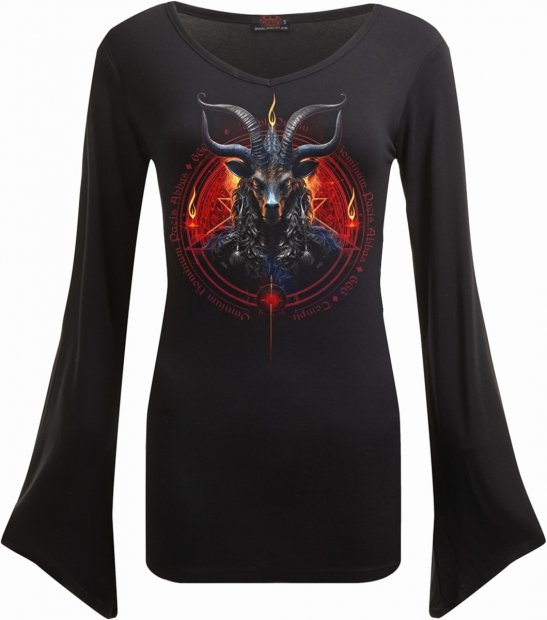 Baphomet - Goth Longsleeve Spiral