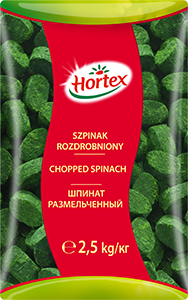 1234 CA Hortex SPINACH CHOPPED 2,5kg 1x4