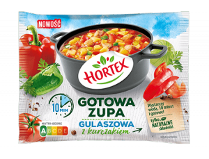 1249 Hortex Zupa gulaszowa z kurczakiem 450g x14 NOWOSC!!