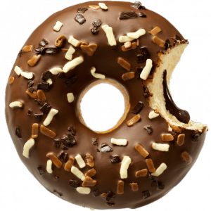 LA002 Donut z nadzieniem czekoladowym 71g x 12