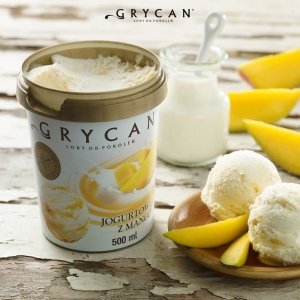 9214 Lody GRYCAN jogurtowe z mango 500 ml 1x6