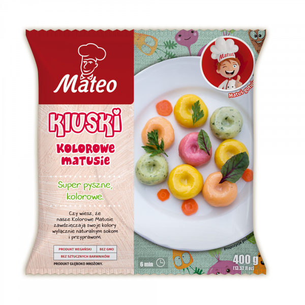 7036 MATEO Kluski kolorowe Matusie 400g 1x12