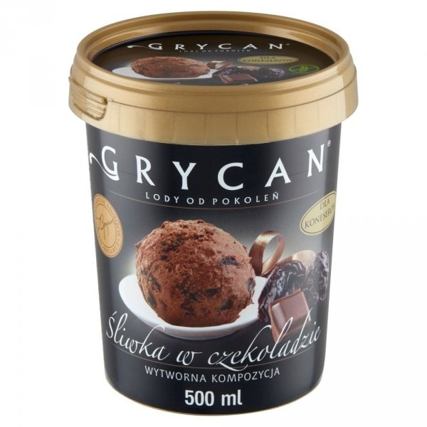 9226 Lody GRYCAN śliwka czekoladzie 500ml 1x6