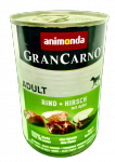 Animonda Gran Carno Adult wołowina i jeleń z jabłkiem 400g.