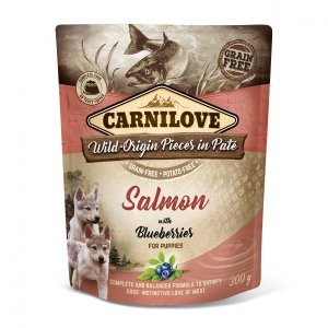 CARNILOVE DOG POUCH SALMON&BLUEBERRIES PUPPIES 300g