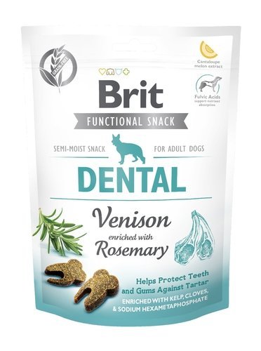 Brit Let's bite func snack dental venision 150g