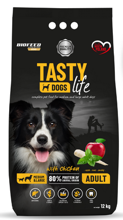 Biofeed Tasty Dogs Life z kurczakiem 12kg