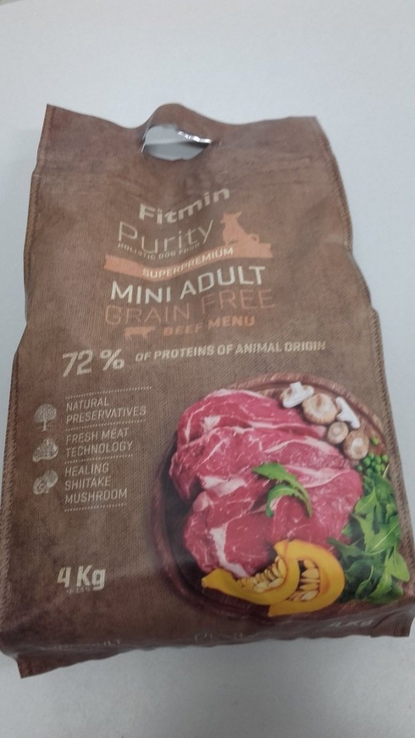 Fitmin dog Purity Grain free adult  Mini Beef 4kg 