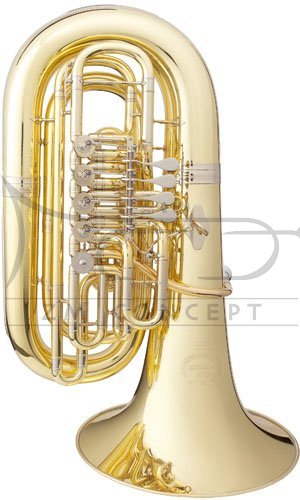 B&amp;S tuba C Perantucci 4097-2-0GB PT-20, posrebrzana, z futerałem