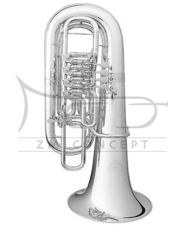 B&amp;S tuba F Perantucci 30991W-2-0GB PT-11 posrebrzana, z futerałem typu gig-bag