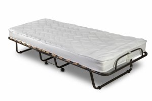 Łóżko składane polowe na kółkach 190x80 COMO z materacem PREMIUM