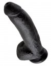 King Cock 9 Cock with Balls Black