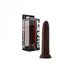 Shaft Silikonowe Dildo Model J 8.5 Inch Dong Mahogany