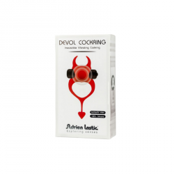 Adrien Lastic Wibrujący Pierścień Devol Cockring Red