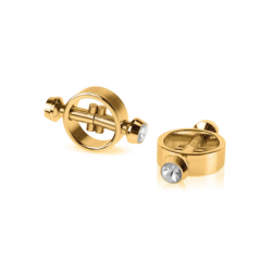 Fetish Fantasy Zaciski na Sutki Gold Magnetic Clamps