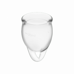 Satisfyer Feel Confident Menstrual Cup Set Transparent