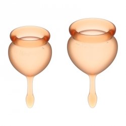 Satisfyer Feel Good Menstrual Cup Set Orange