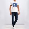 Calvin Klein Jeans koszulka t-shirt męski biały Varsity J30J313241