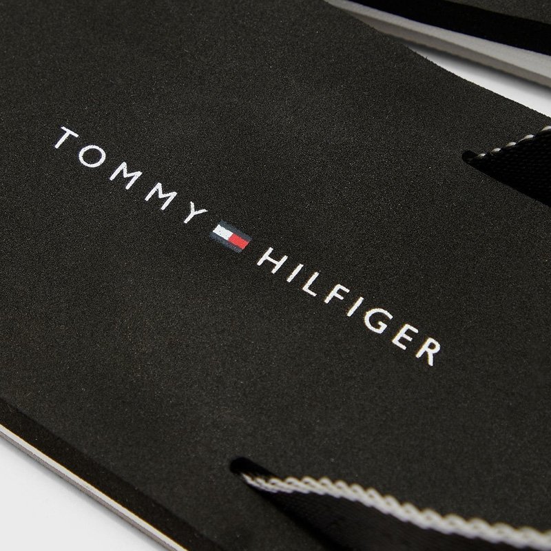 Tommy Hilfiger męskie buty japonki czarne Webbing Beach FM0FM02701 BDS
