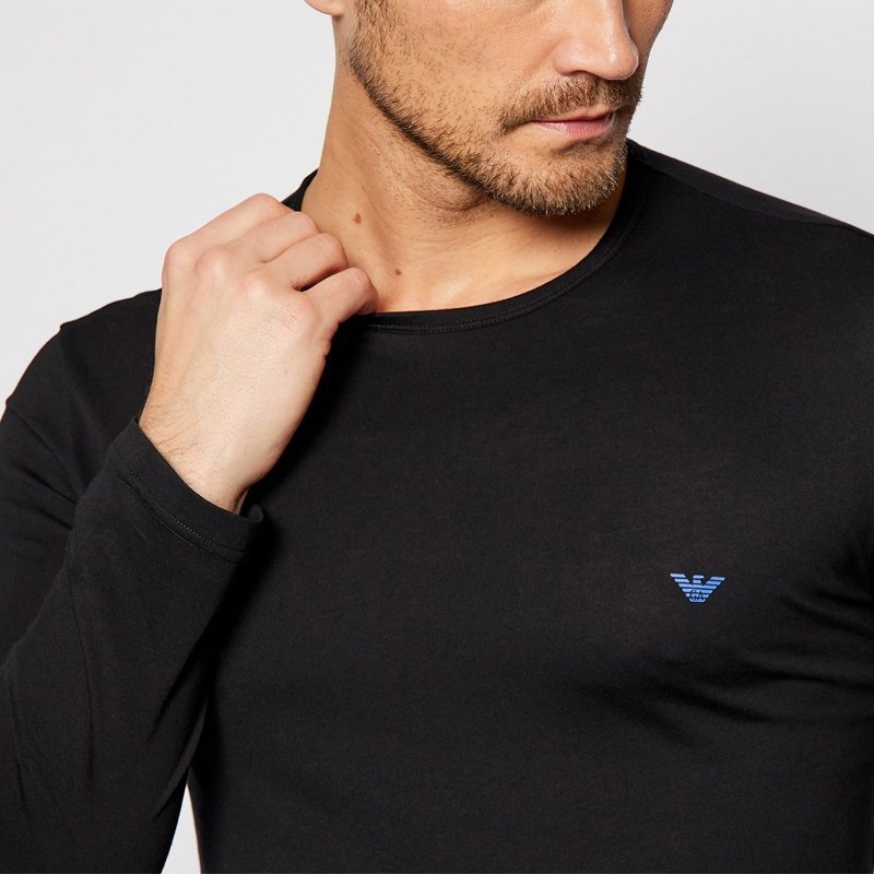Emporio Armani Underwear czarny longsleeve męski 111653 0A722 20