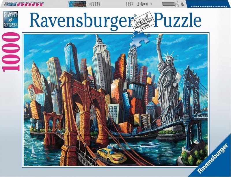 Puzzle 1000 Ravensburger 168125 Witamy w Nowym Jorku
