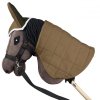Derka dwustronna i nauszniki Skippi dla Hobby Horse - beż i oliwka