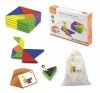 VIGA Tangram Drewniana Gra Logiczna Układanka Certyfikat FSC