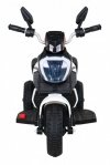 Motorek Fast Tourist na akumulator dla dzieci Biały + Audio + Światła + Ekoskóra