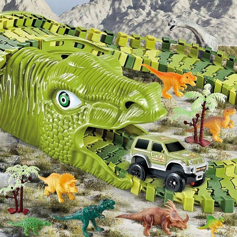 WOOPIE Tor Samochodowy XXL Dinozaury 240 el.