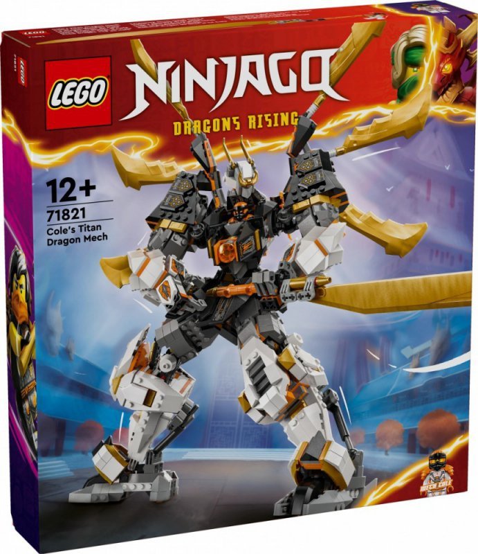 LEGO Klocki Ninjago 71821 Tytanowy smok-mech Cole&#039;a