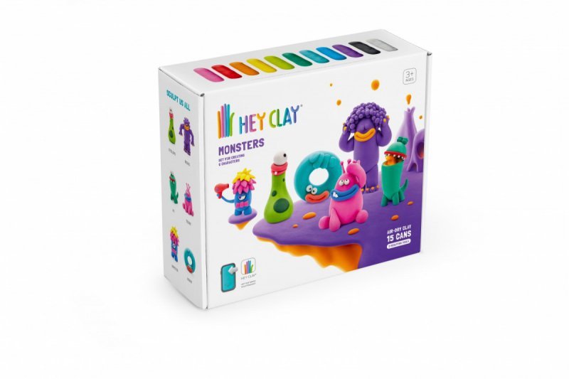 Tm Toys Masa plastyczna Hey Clay Zestaw Potwory
