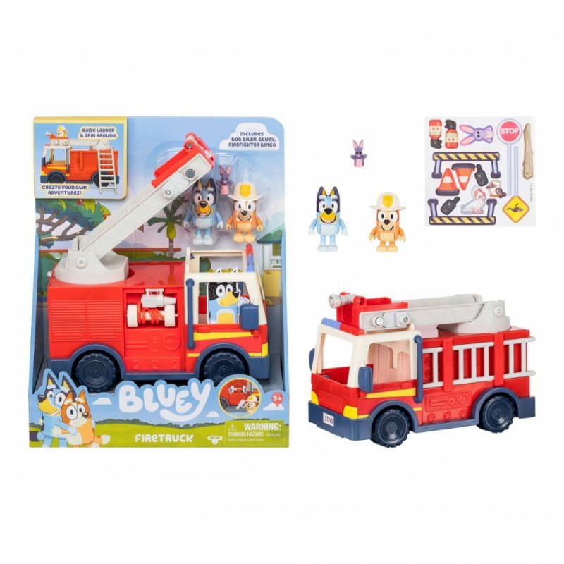 Tm Toys Zestaw figurek Bluey Wóz strażacki