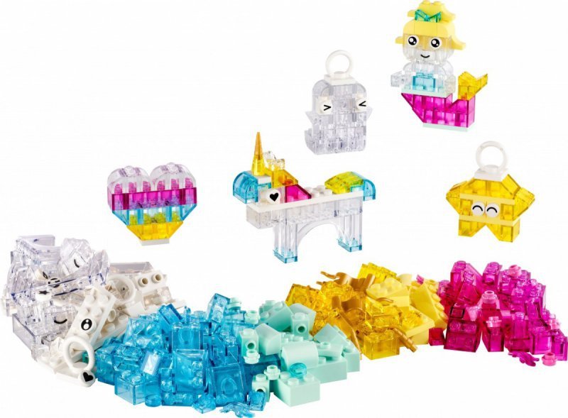 LEGO Klocki Classic 11040 Magiczny zestaw z przezroczystymi klockami