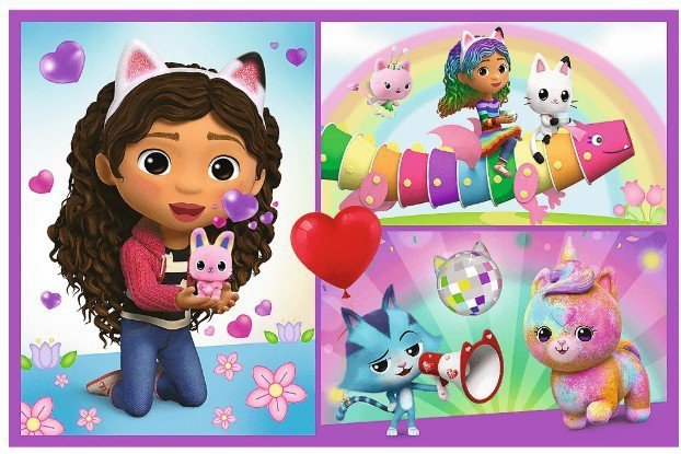 Trefl Puzzle 2x70 elementów Baw się z Gabby