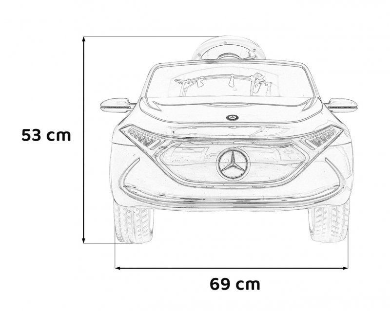 Mercedes Benz AMG EQA dla dzieci Czarny