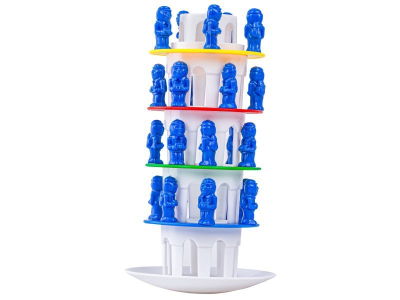 Rodzinna gra zręcznościowa CHWIEJNA WIEŻA &quot;Wobbly Tower&quot; Ruchoma, krzywa wieża