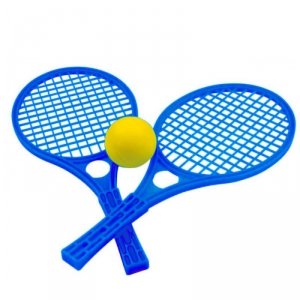 WOOPIE Rakietki Fun Tennis Paletki Dla Dzieci Zestaw Niebieski