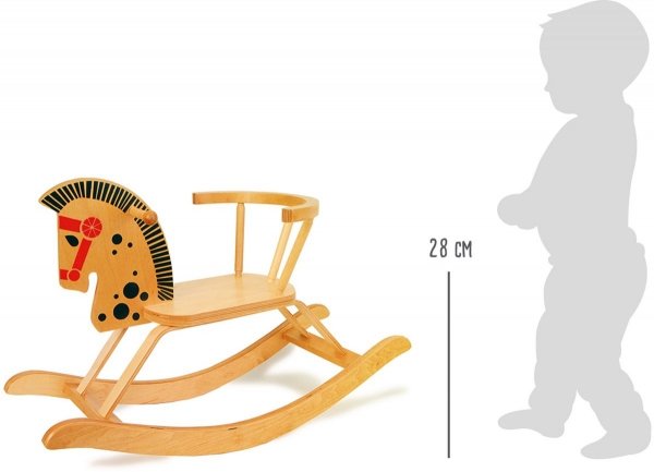 SMALL FOOT Rocking Horse - drewniany konik na biegunach
