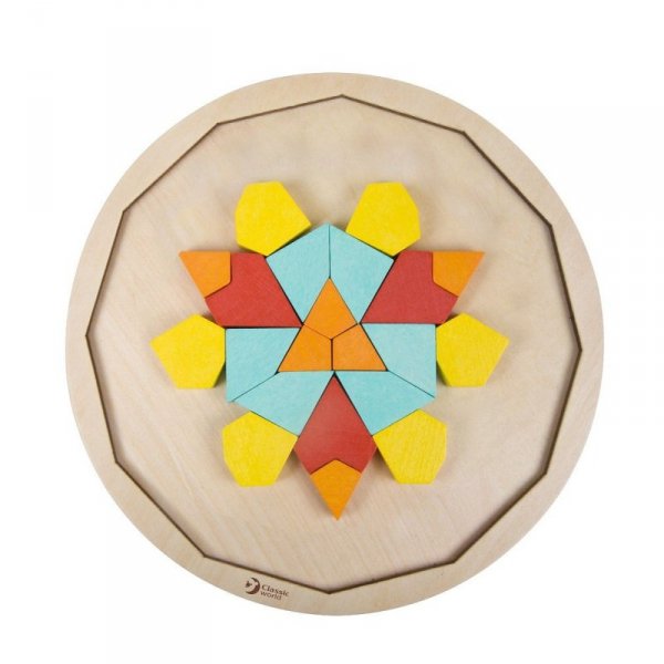 CLASSIC WORLD Drewniane Kolorowe Klocki Mandala