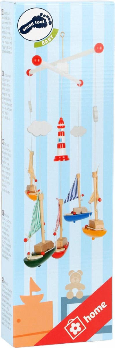 SMALL FOOT Mobile &quot;Sailboat and Lighthouse&quot; - karuzela ze statkami