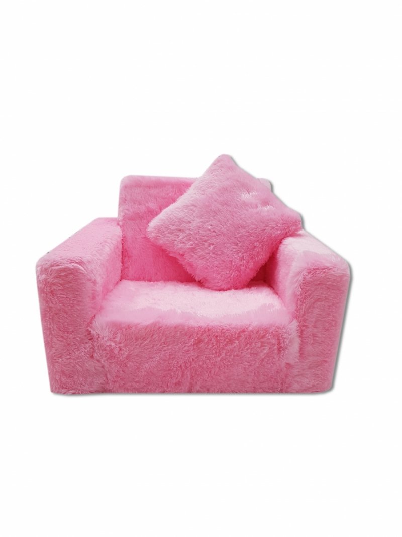 Fotel rozkładany dla dzieci- Różowy