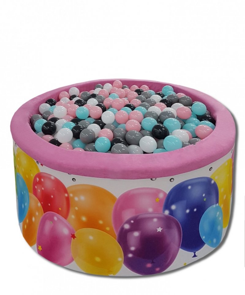 BASEN SUCHY Z PIŁKAMI KULKAMI 200 szt. - BALONY - DZIEWCZYNKA