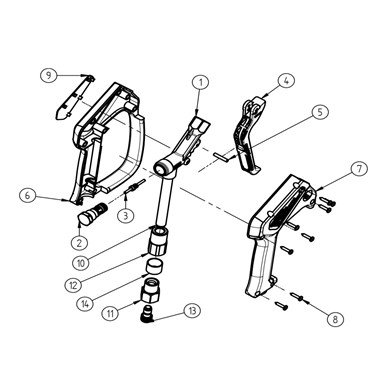 Pistolet ST-2300 3/8&quot; F - 1/4&quot; F - weep - obr.