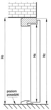 WIKĘD Drzwi Zewnętrzne Premium  54 mm grubości Wzór 26D Orzech