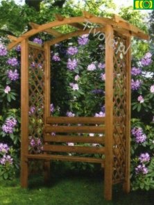 Drewniana Pergola Ogrodowa Z Lawka Nordic Seat 260x180x60