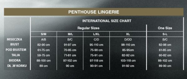 Koszulka erotyczna Sweet beast Penthouse czarna L/XL