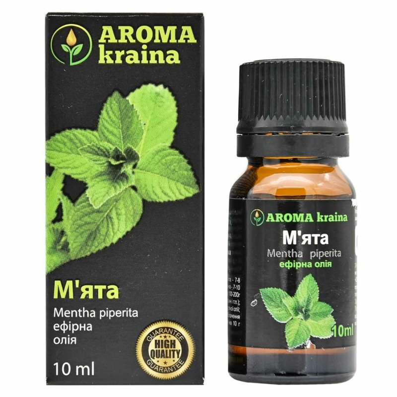 Olejek Eteryczny z Mięty Pieprzowej, Naturalny, AROMA kraina, 10ml